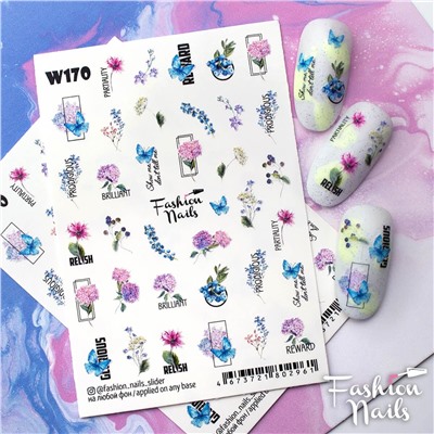 Fashion Nails, Слайдер-дизайн W170