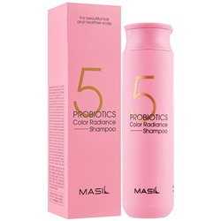 Шампунь для окрашенных волос с пробиотиками для защиты цвета 5 Probiotics Color Radiance Shampoo, Masil 300 мл
