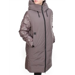 2235 BROWN Пальто женское зимнее AKIDSEFRS (200 гр. холлофайбера) размер 50