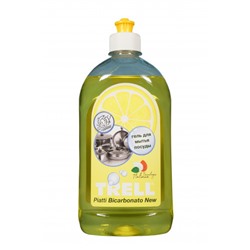 Средство для мытья посуды лайм и цедра лимона TRELL PIATTI BICARBONATO 0,5л