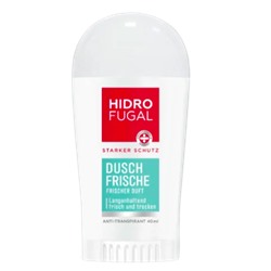 Hidrofugal Deo Stick Antitranspirant Dusch-Frische, Дезодорант-антитранспирант стик "Свежесть душа", 40 мл