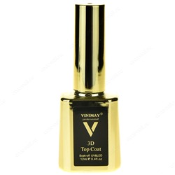 Vinimay, 3D Top Coat, 12 мл (Густой, для объёмного дизайна)