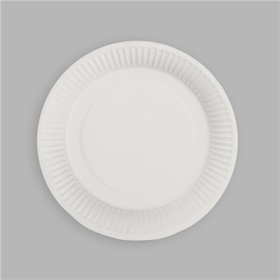 Тарелка одноразовая бумажная "Тише едешь, больше ешь", набор 6 шт, 18 см