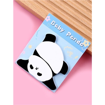 Блок стикер для записей "Chubby panda", blue