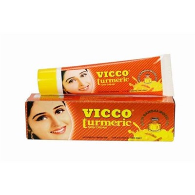Крем с куркумой и сандаловым маслом "Викко"(Vicco Turmerik skin cream), 15 гр