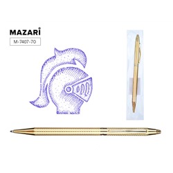 Ручка шариковая автомат Mazari KABUL G синяя с поворот мех метал корп 0,7mm M-7407-70/24/Китай
