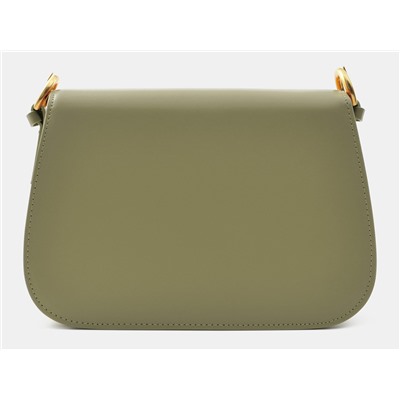 Оливковая кожаная женская сумка из натуральной кожи «WK001 Olive»