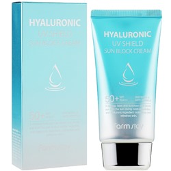 Крем солнцезащитный с гиалуроновой кислотой Hyaluronic Uv Shield Sun Block Cream SPF 50/PA+++, FarmStay, 70 г