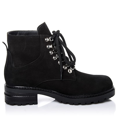 Женские кожаные ботинки LaRose L2268 Черный Нубук: Под заказ