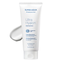 Missha Super Aqua Ultra Hyalon Очищающий Крем с гиалуроновой кислотой