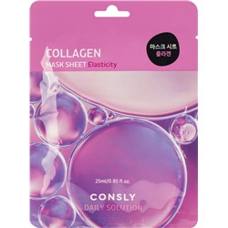 Маска тканевая для лица с гидролизованным морским коллагеном, Collagen, Consly 25 мл