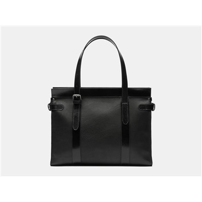 Черный кожаный мужской портфель из натуральной кожи «PF0024 Black»
