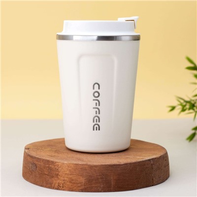 Термокружка Mini coffee, white (380 ml)