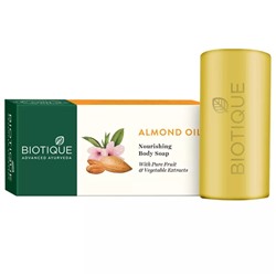 Biotique Bio Almond Oil Nourishing Body Soap 150g / Био Мыло Питательное с Миндальный Маслом 150г