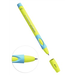 Ручка шариковая STABILO LeftRight д/левшей F синяя,корпус желтый/голубой 6318/8-10-41/10/Малайзия