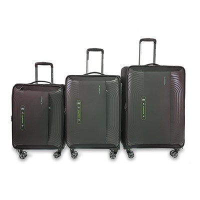 Комплект из 3 чемоданов Арт. 50157 Темно серый