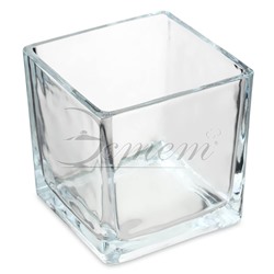 Конфетница стеклянная прозрачная 10 см