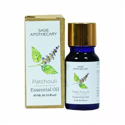 Эфирное масло Пачули (10 мл), Patchouli Essential Oil, произв. Sage Apothecary
