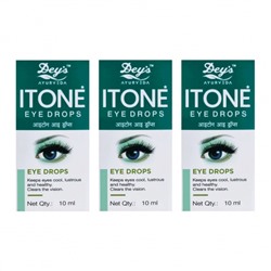 Набор глазных капель Айтон (3 x 10 мл), Itone Eye Drops Set, произв. Dey's Medical