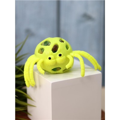 Мялка - антистресс «Squeeze spider», yellow