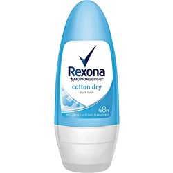 Rexona Deo Roll-On Cotton Dry Anti-Transpirant Rexona Роликовый дезодорант Сухой хлопок антиперспирант 50 г