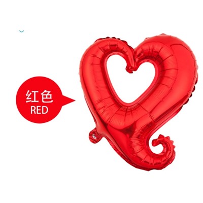 Воздушный шар "Сердце-завиток", заказ от 3-х шт