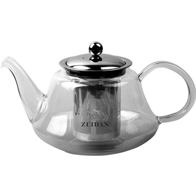 Заварочный чайник Zeidan Z-4061 стекло 800мл  металл сито (12)  оптом