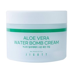 Крем для лица увлажняющий с экстрактом алоэ вера Aloe Vera Water Bomb Cream, Jigott 150 мл