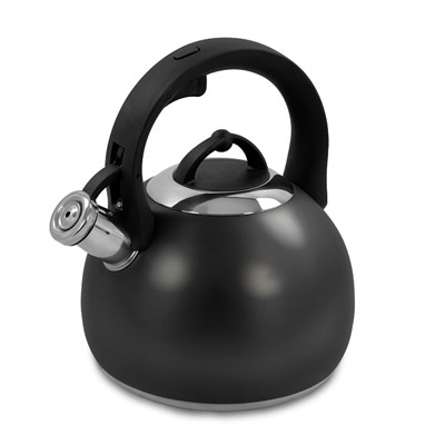 Чайник MARTA MT-3091 2,8л со свистком металл Черный матовый (12) оптом