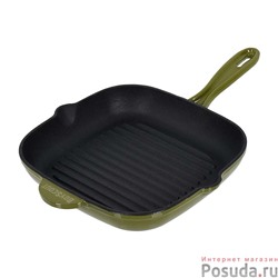Сковорода чугунная эмалированная- гриль для стейков 24х24 см арт. PF-61592