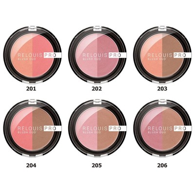 Румяна "Relouis Pro Blush Duo" тон: 201 (10659692)