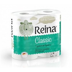 Туалетная бумага REINA Classic 2сл А4/12палп