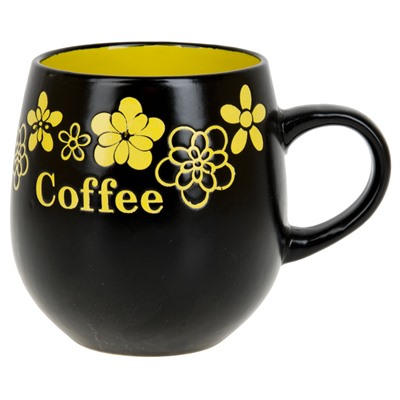Кружка керамическая "Coffee" v=500мл. (6видов) (min6) (транспортная упаковка)