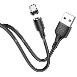 USB кабель micro USB 1.0м HOCO X52 магнитный (черный) 2.4A