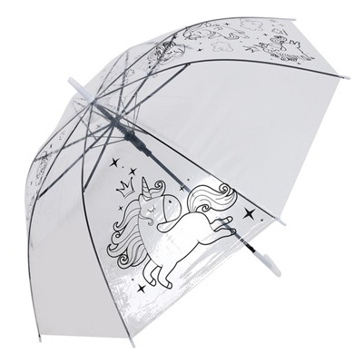 Зонт раскраска «Единорожки» + маркеры