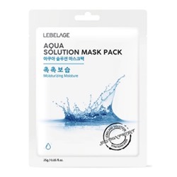 Маска-салфетка для лица с экстрактом морской воды AQUA NATURAL MASK, Lebelage 25 г