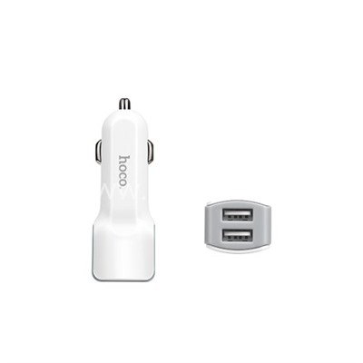 АЗУ для iPhone5/6/6Plus/7/7Plus 2 USB выхода 12W (2400mAh) HOCO Z23 (белый)