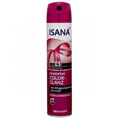 Лак д/волос ISANA Haarspray Color Glanz/Блеск цвета 4 /250мл