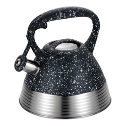 Чайник MARTA MT-3046 3,0л со свистком металл Серый мрамор (12) оптом