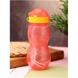 Спортивная бутылка "Fruit" с трубочкой, pink (400 ml)