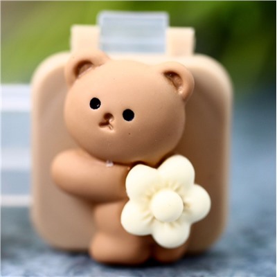 Контейнер для линз «Bear flower»