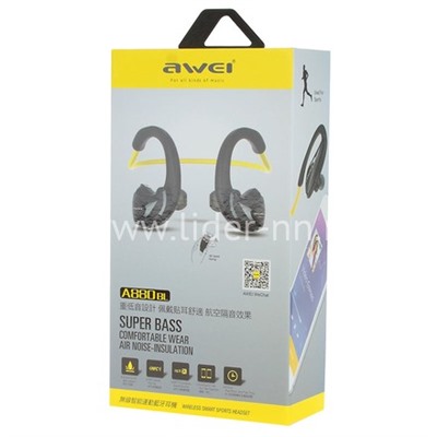 Наушники MP3/MP4 AWEI (A880BL) Bluetooth вакуумные желтые