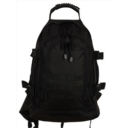 Универсальный трехдневный рюкзак Expandable Backpack (40-60 литров, черный) - Вместительные отсеки снабжены прочной молнией, стропы MOLLE для дополнительного снаряжения и аксессуаров. Объем рюкзака регулируется, благодаря ремням на застежках-фастекс №202