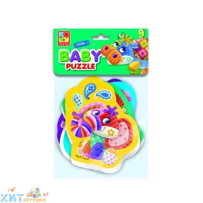 Мягкие пазлы Baby Puzzle "Чудо зоопарк" 4 картинки, 12 эл. VT1106-60, VT1106-60