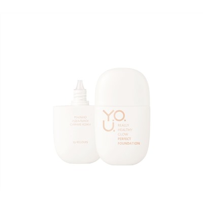 Тональная основа для лица "Y.O.U. Really Healthy Glow" тон: 02, nude beige (10326743)