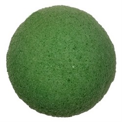 Зелёный спонж для лица с экстрактом зеленого чая  Для сухой и чувствительной кожи