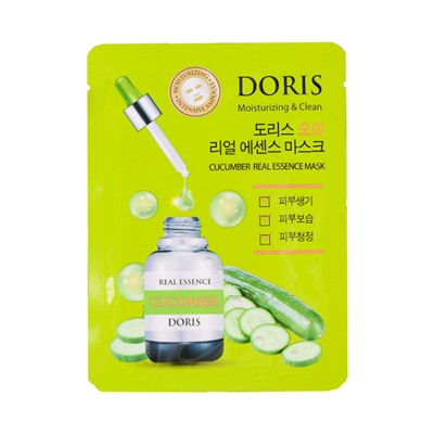 Маска на тканевой основе DORIS CUCUMBER REAL ESSENCE MASK, JIGOTT, 25 мл