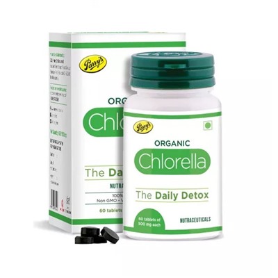 Хлорелла (60 таб, 500 мг), Organic Chlorella Detox Superfood, произв. Parry Wellness