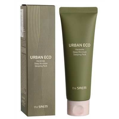 Маска ночная для лица с экстрактом новозеландского льна Urban Eco Harakeke Deep Moisture Sleeping Pack, THE SAEM, 80 мл