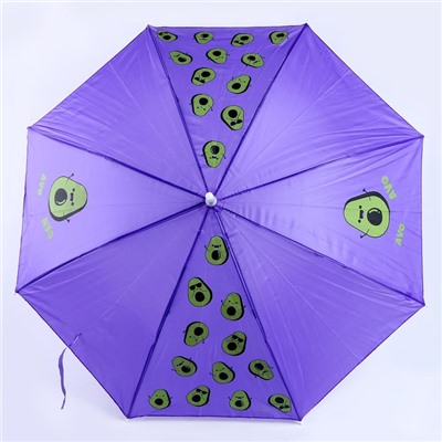 Зонт детский полуавтоматический «Авокадо», d=70см